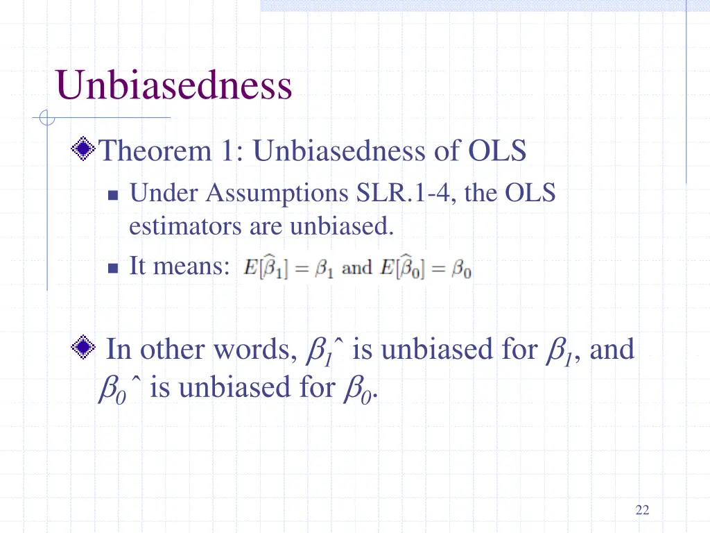 unbiasedness