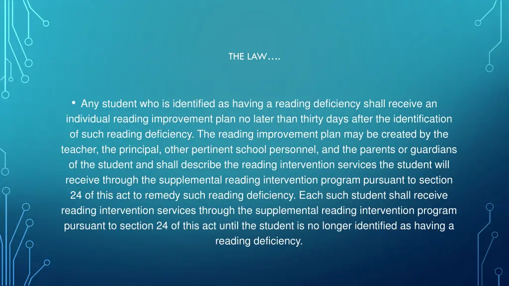 the law