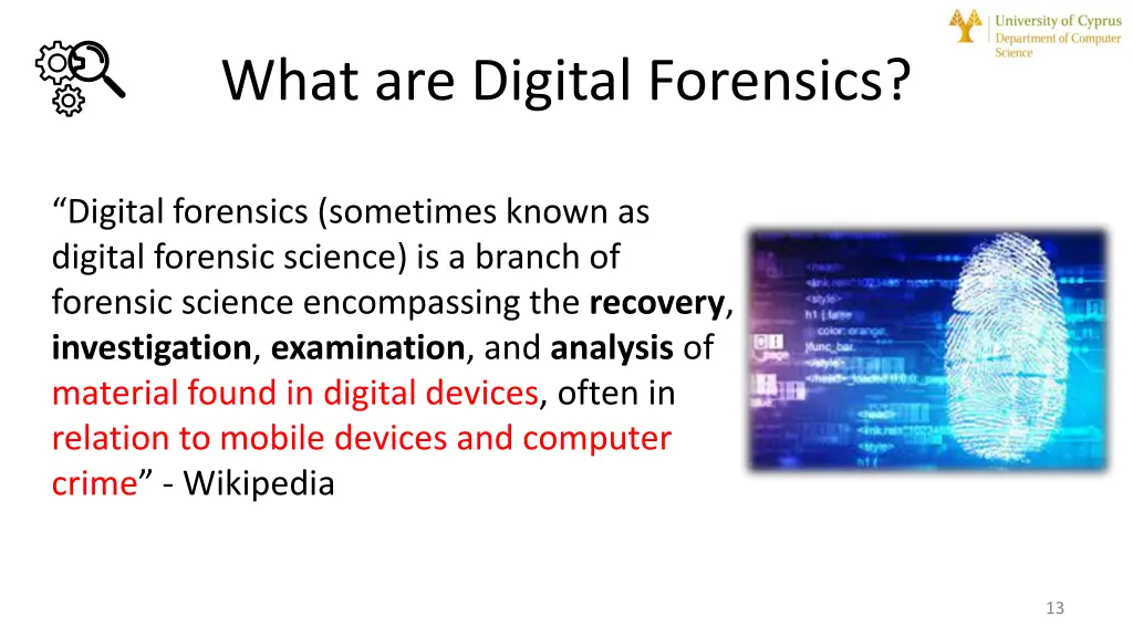 what are digital forensics