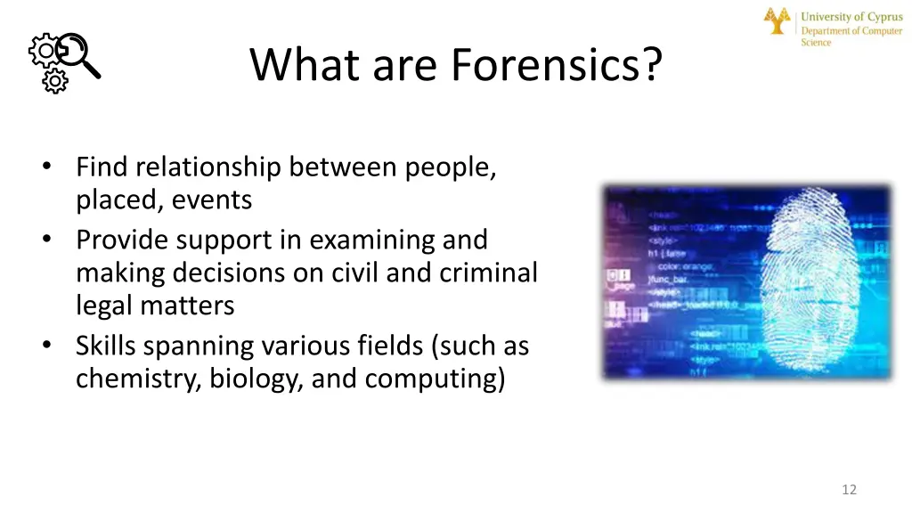 what are forensics