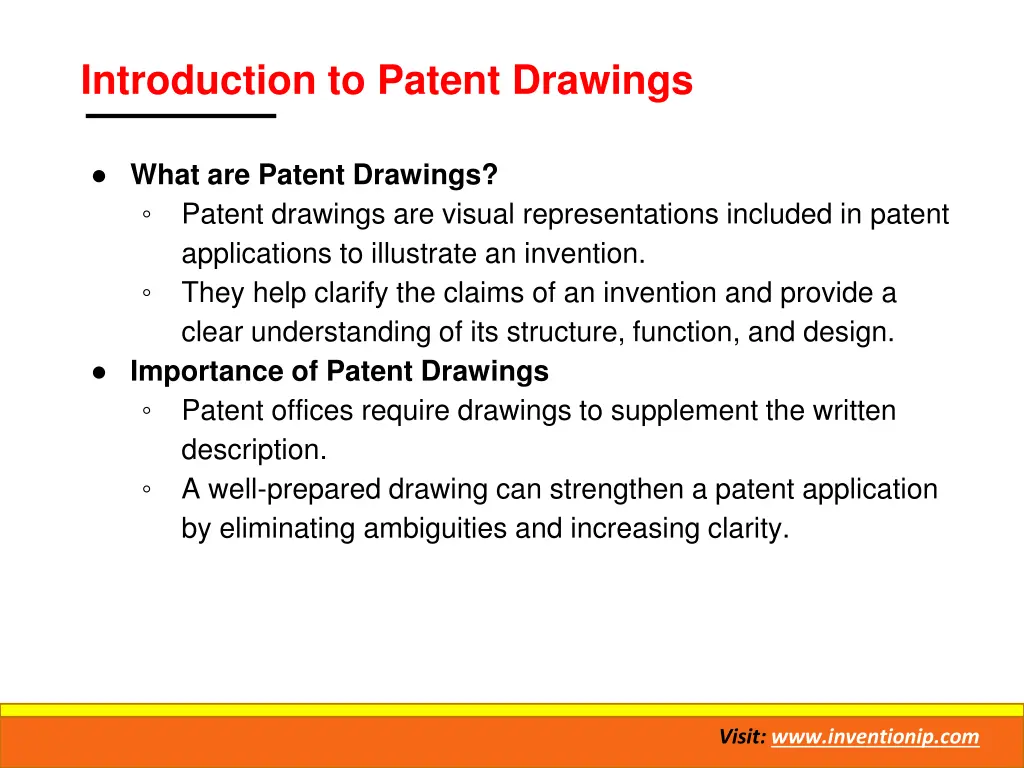 introduction to patent drawings