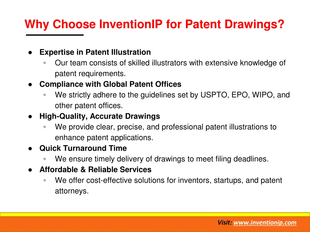 why choose inventionip for patent drawings