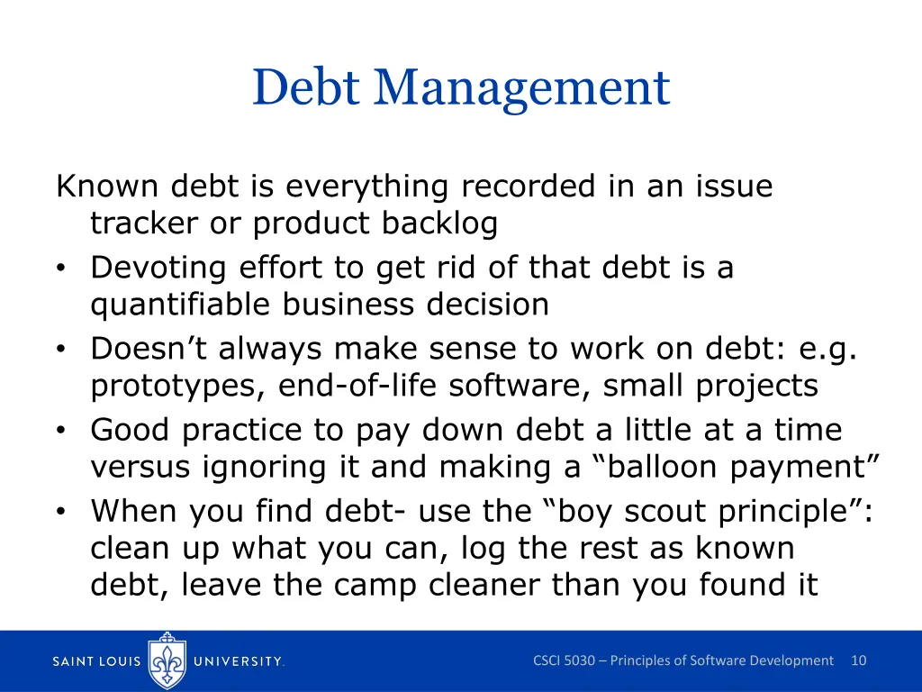 debt management