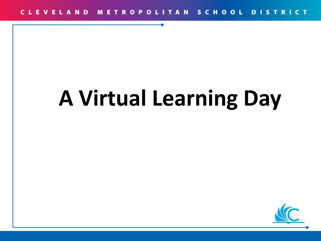 a virtual learning day