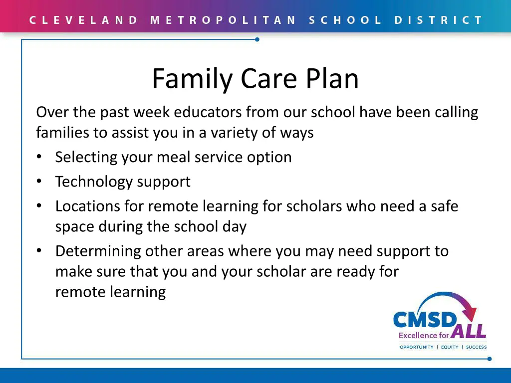 family care plan