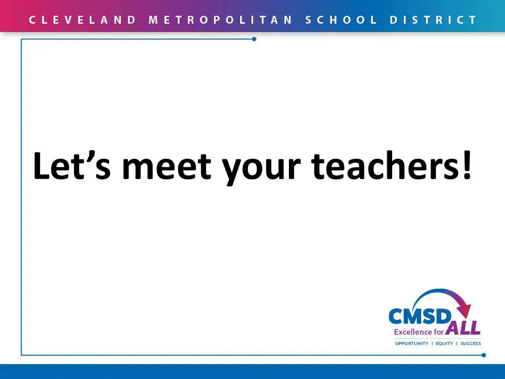 let s meet your teachers