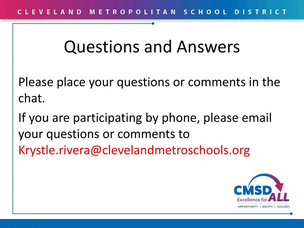 questions and answers