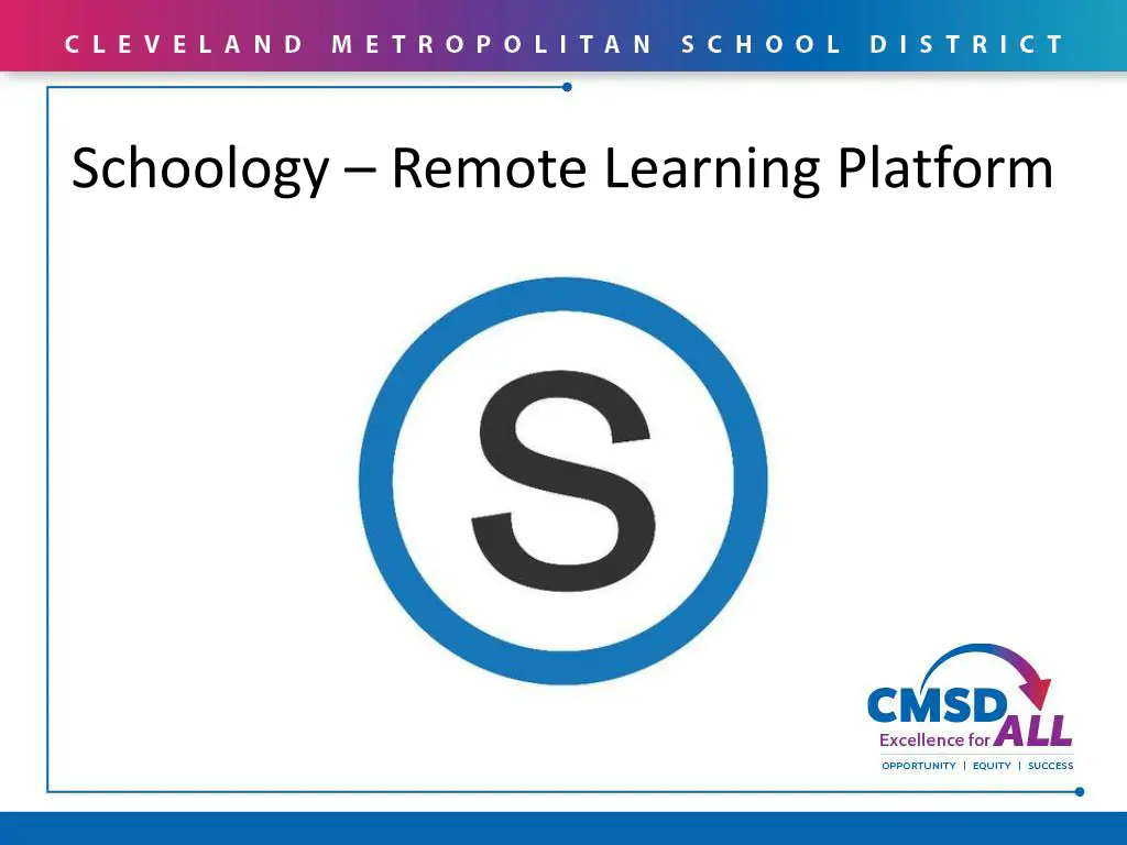schoology remote learning platform