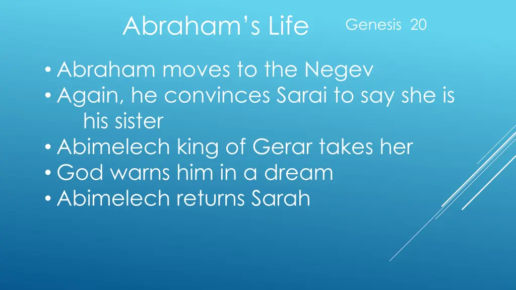 abraham s life 11