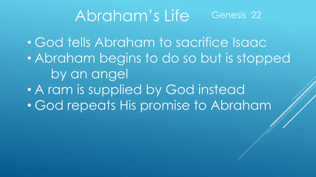 abraham s life 13