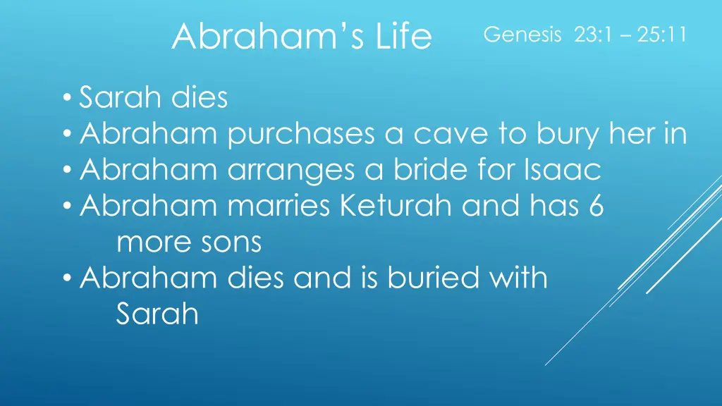 abraham s life 14