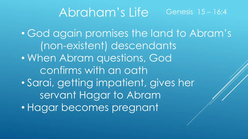 abraham s life 3