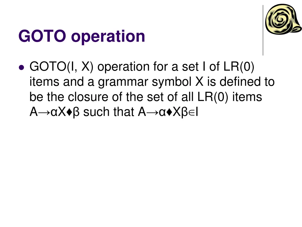 goto operation