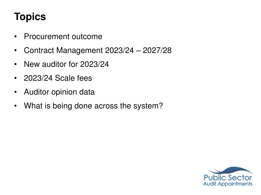 topics