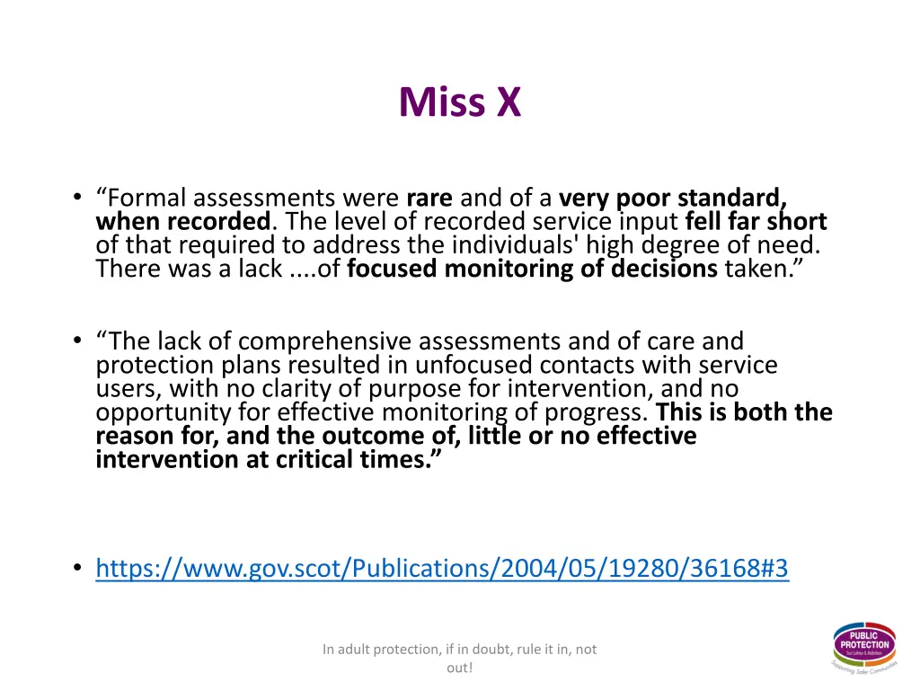 miss x