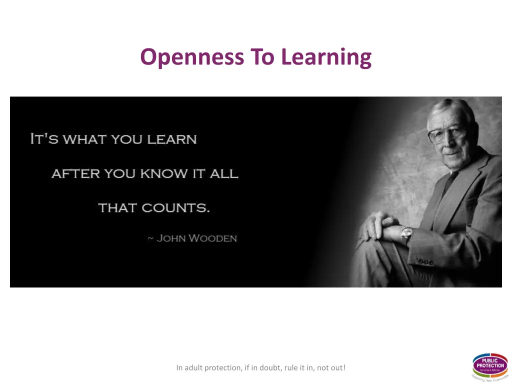 openness to learning