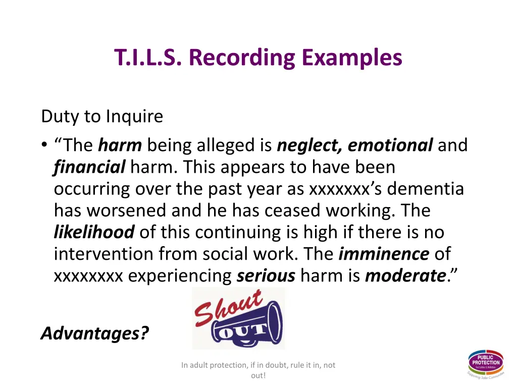 t i l s recording examples 1