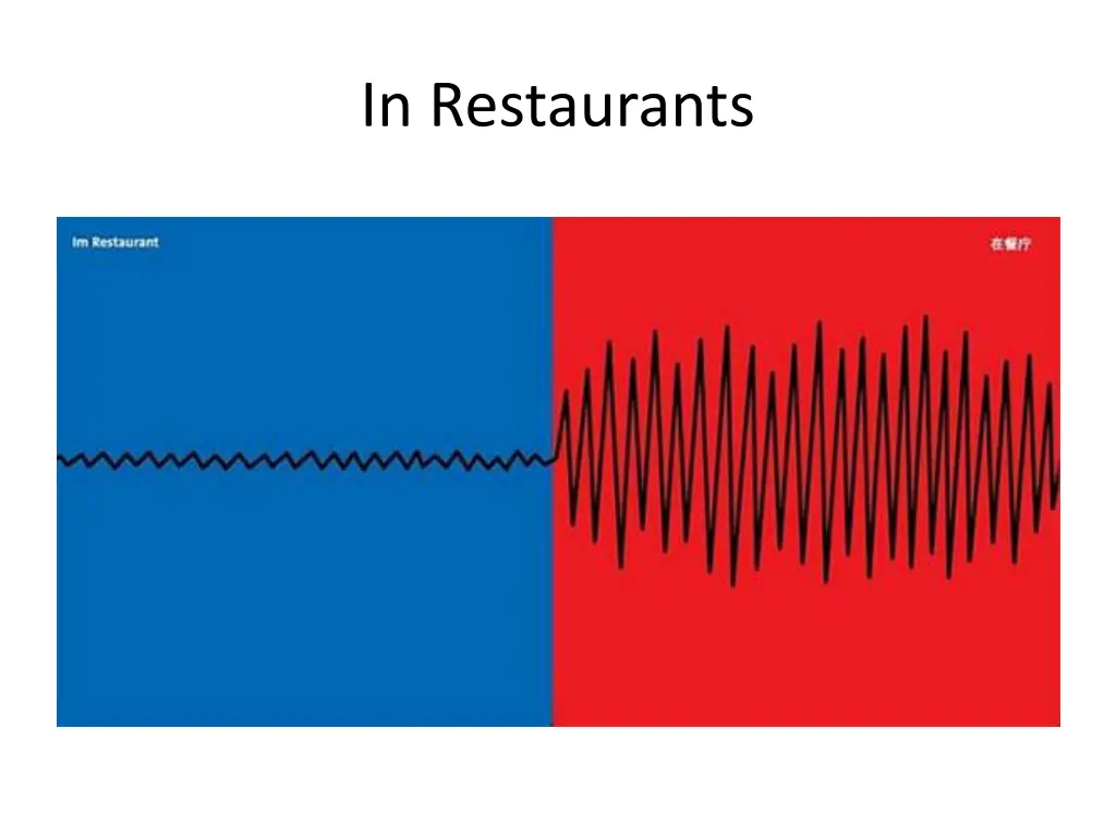 in restaurants