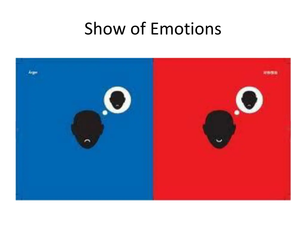 show of emotions