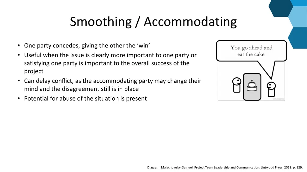 smoothing accommodating