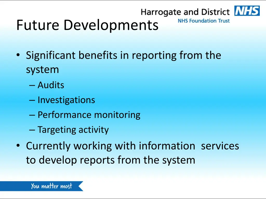 future developments