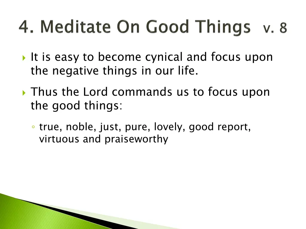 it is easy to become cynical and focus upon
