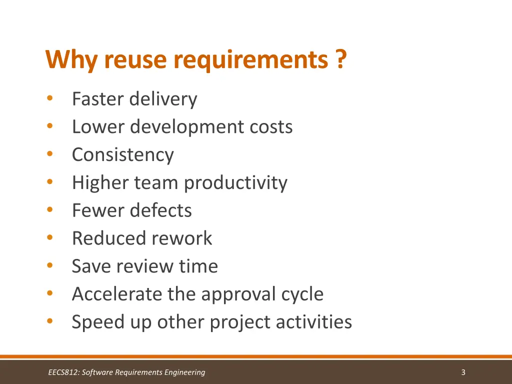 why reuse requirements