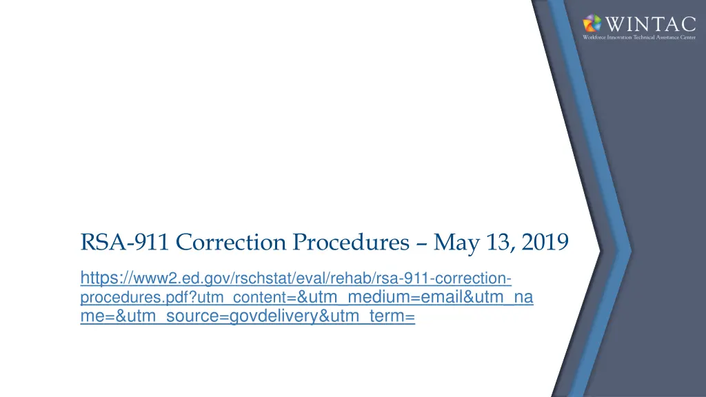 rsa 911 correction procedures may 13 2019