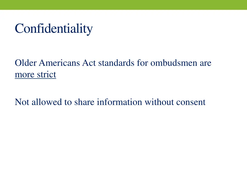 confidentiality
