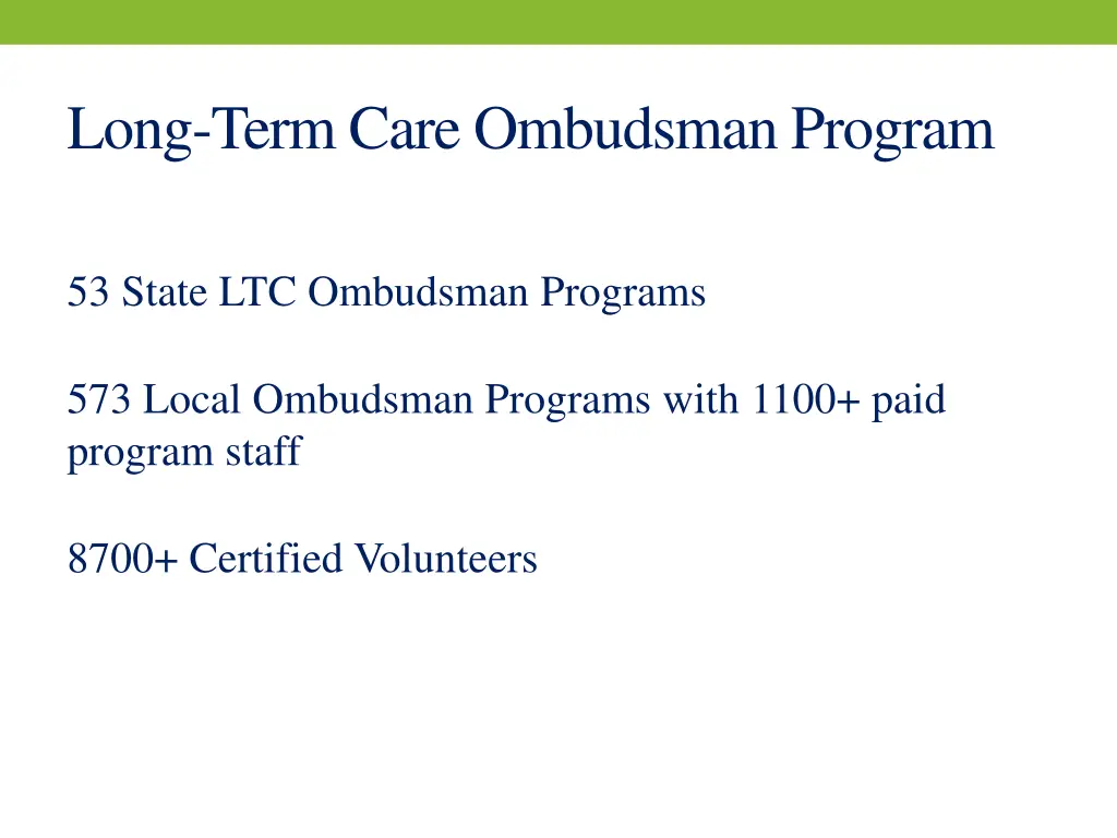 long term care ombudsman program 1