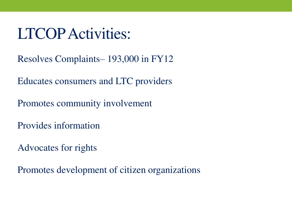 ltcop activities