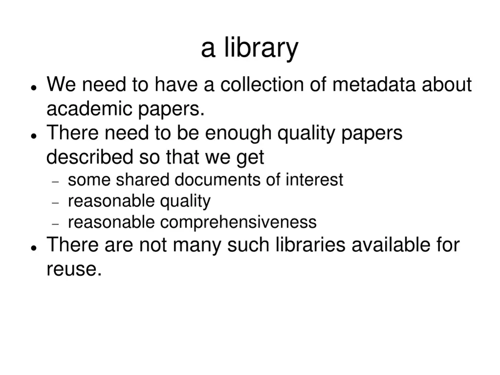 a library