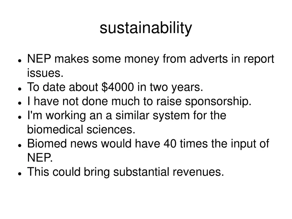 sustainability