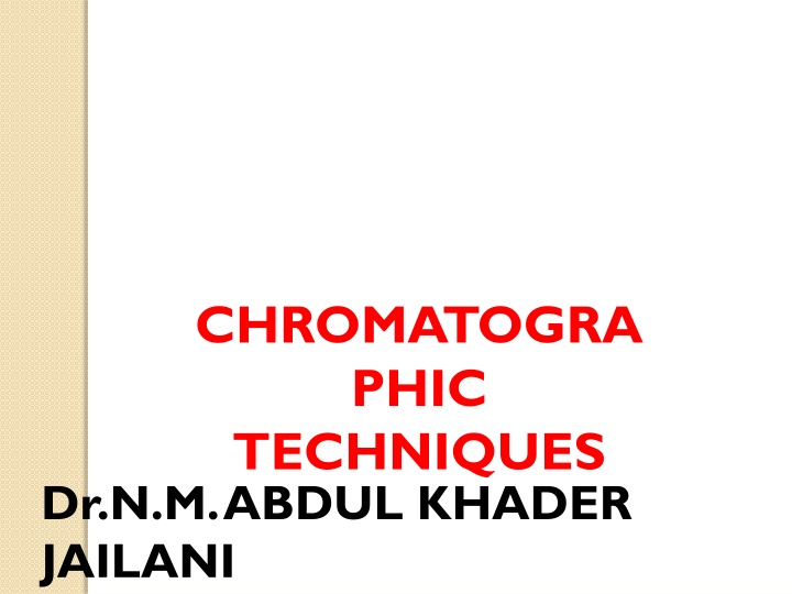 chromatogra phic techniques