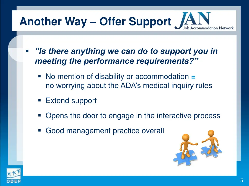 another way offer support