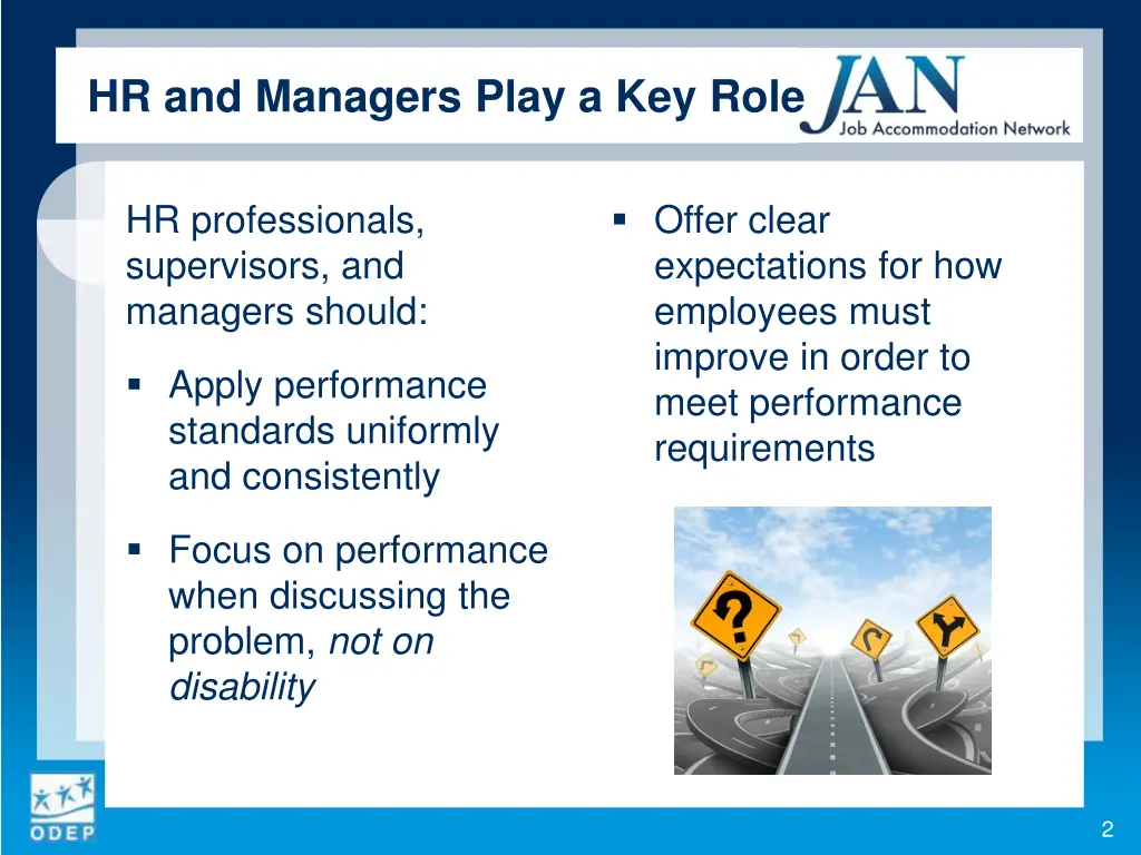 hr and managers play a key role