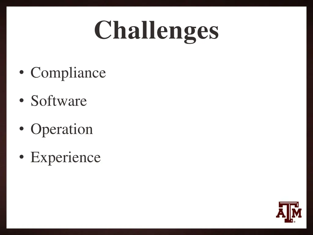 challenges