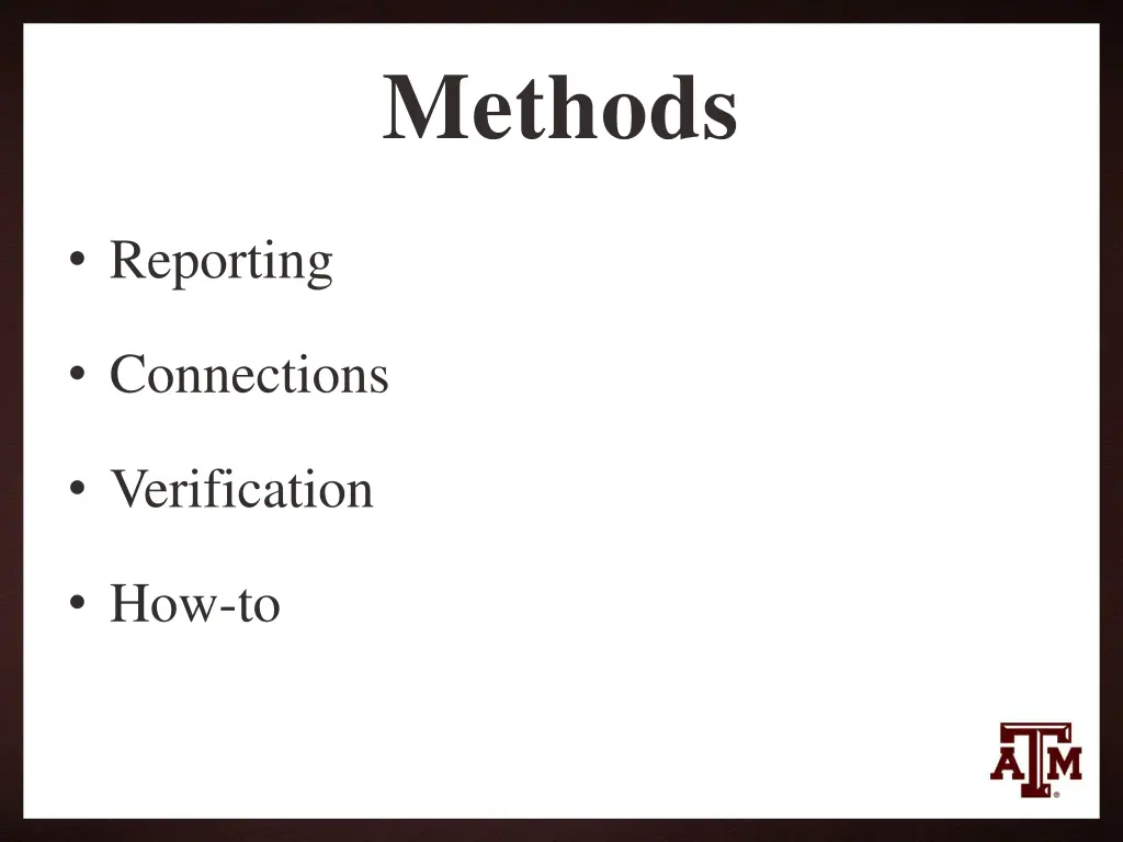 methods