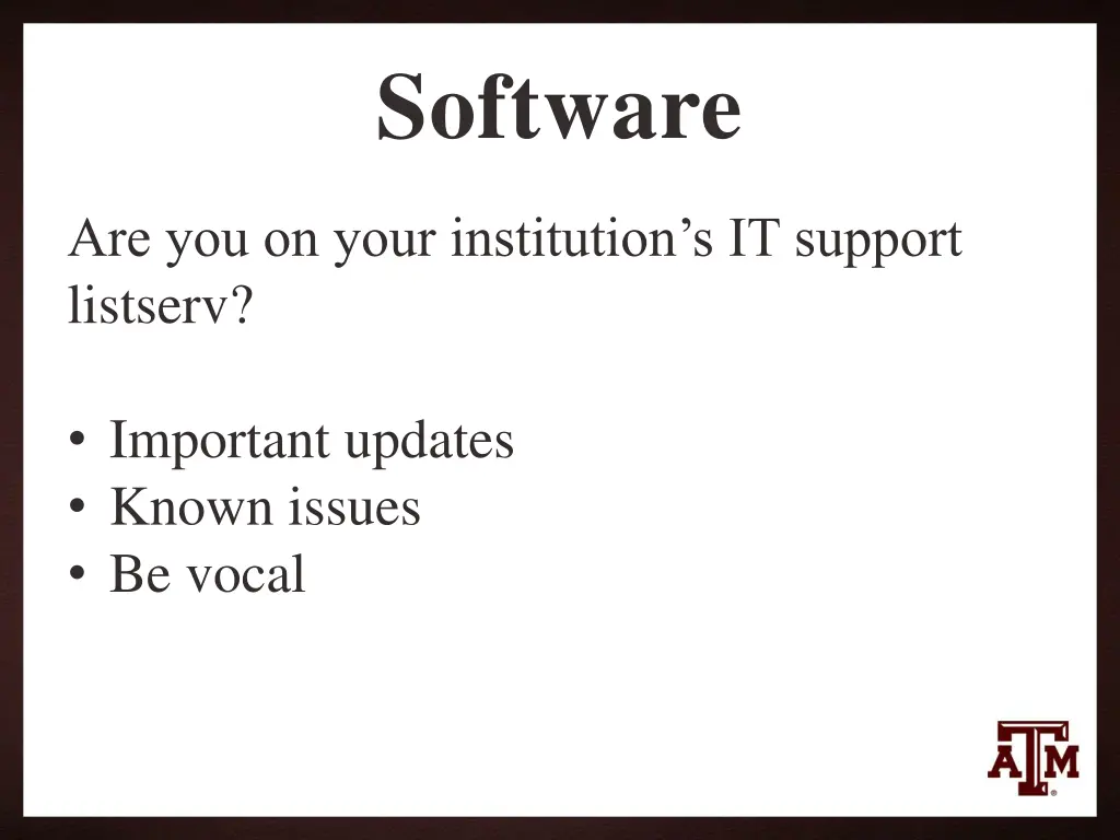 software