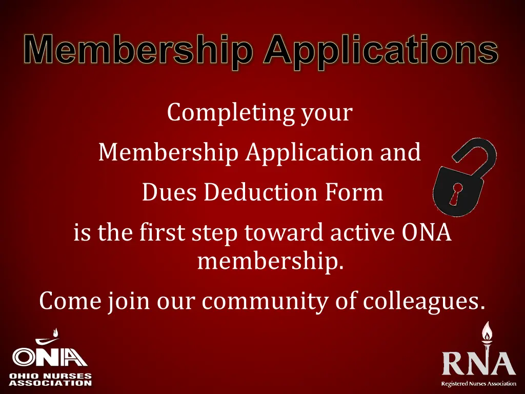 membership applications