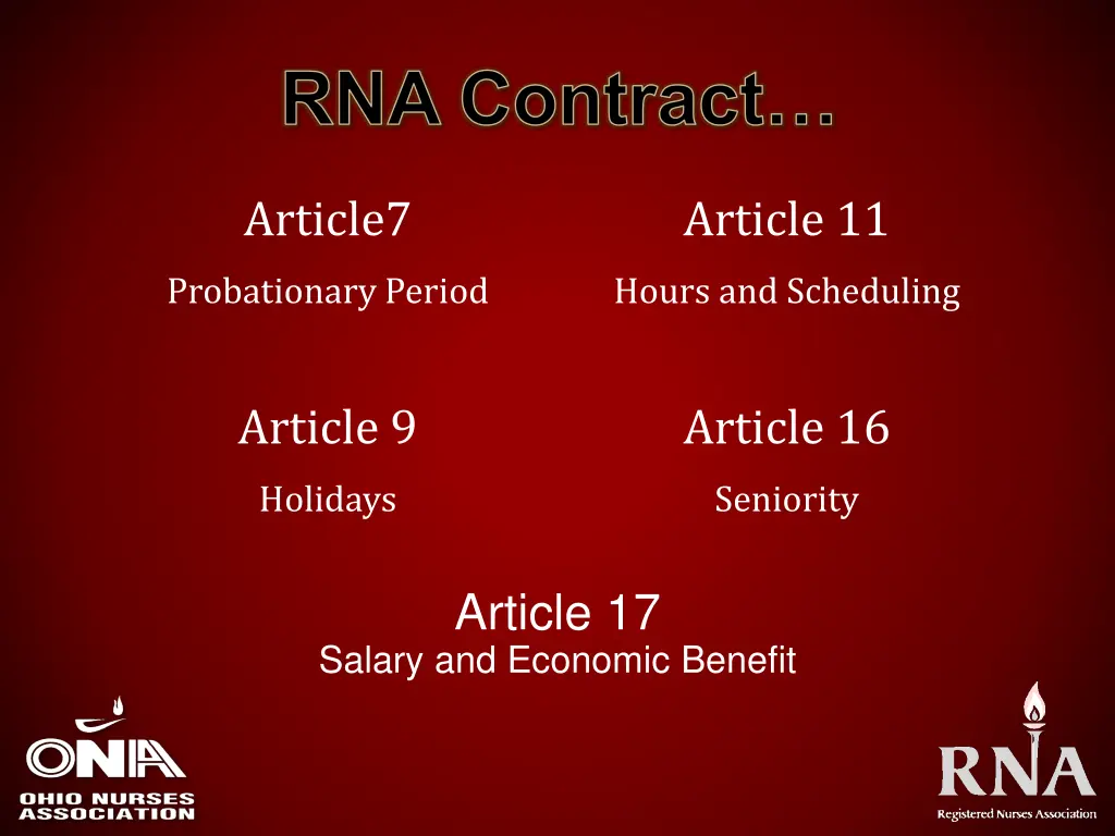 rna contract