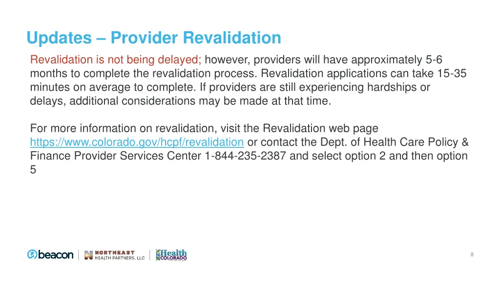 updates provider revalidation revalidation