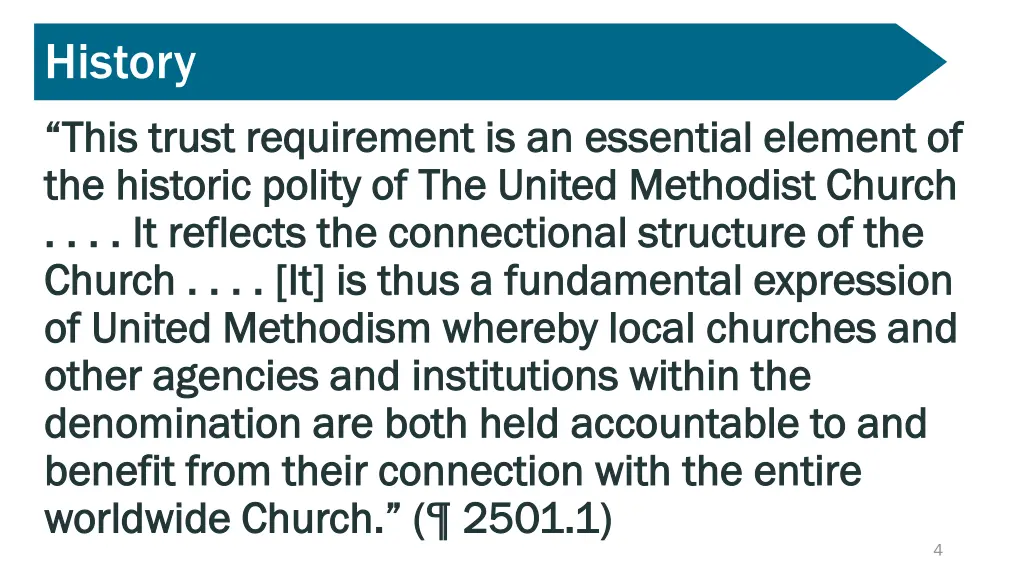 history this this trust requirement