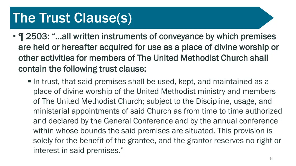 the trust clause s