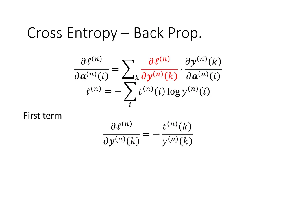 cross entropy back prop 1