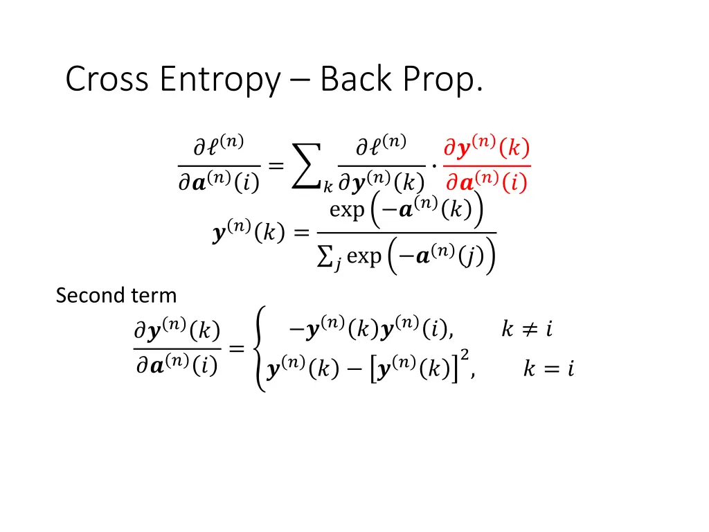 cross entropy back prop 2