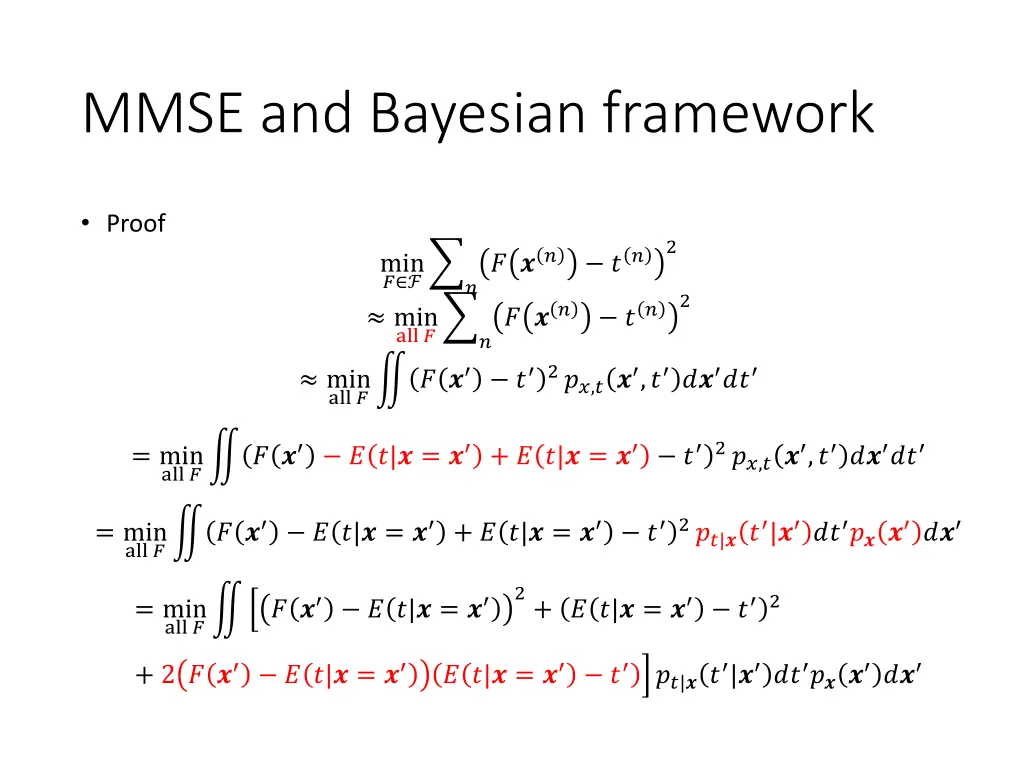 mmse and bayesian framework 2