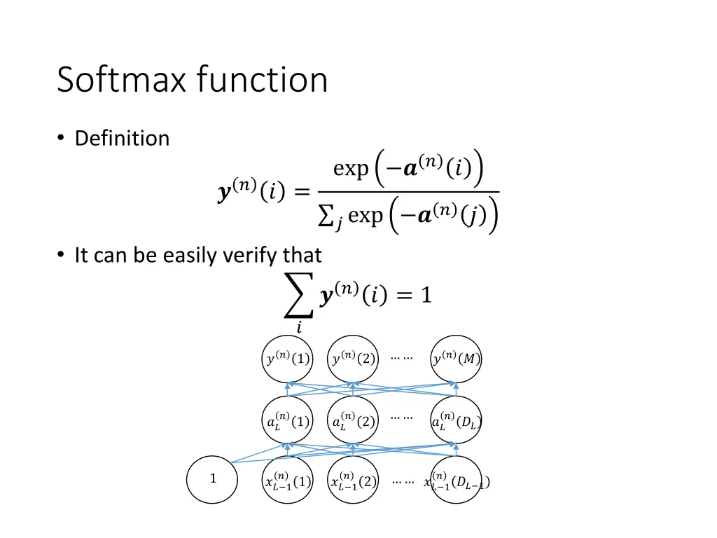 softmax function