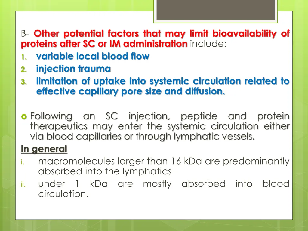 b other potential factors that may limit