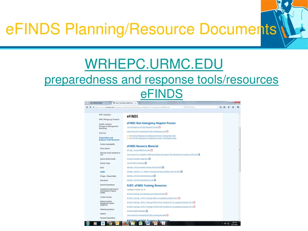 efinds planning resource documents